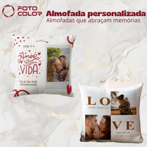 Almofada personalizada 40x40cm Tecido Oxford 40x40cm   Fechamento com zíper comum, prático para retirar e lavar a capa. Área de personalização 20x30cm para estampar sua foto, arte ou frase.